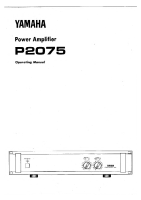 Yamaha P-2075 - Owners Manual 